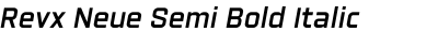 Revx Neue Semi Bold Italic